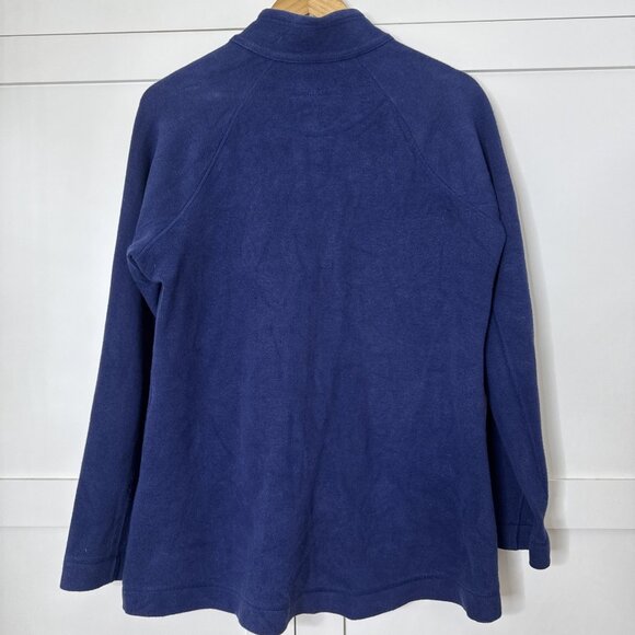 Tommy Bahama Blue Full Zip Sweater | Women's Large Round Neck - Picture 12 of 16